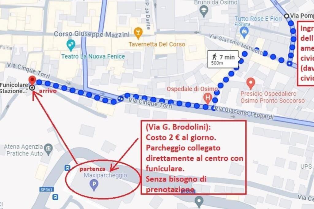 Osimo Nel Cuore Del Centro, Free Wi-Fi E Netflix 아파트 외부 사진